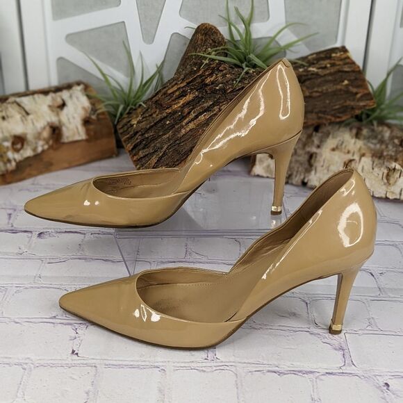 Michael Kors d'Orsay Patent Leather Pointed Toe Pump - Picture 3 of 11